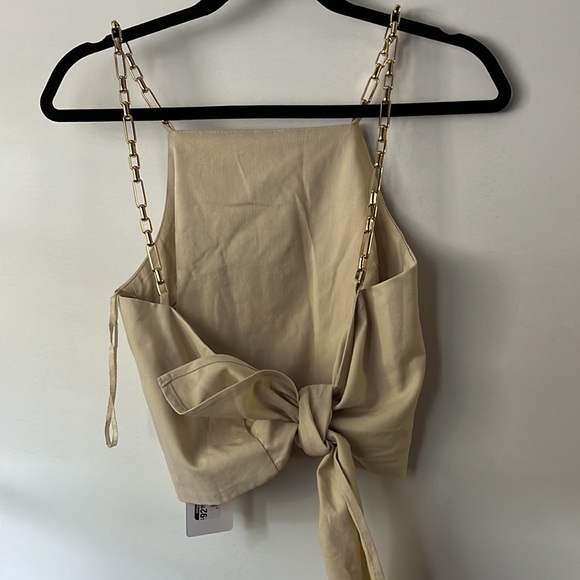 Linen crop top - Picture 2 of 4